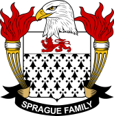 Coat of arms used by the Sprague family in the United States of America