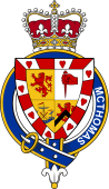 British Garter Coat of Arms for McThomas (Scotland)