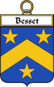 French Coat of Arms Badge for Besset