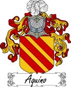 Araldica Italiana Coat of arms used by the Italian family Aquino