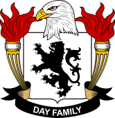 Coat of arms used by the Day family in the United States of America