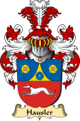 v.23 Coat of Family Arms from Germany for Hausler