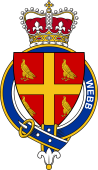 British Garter Coat of Arms for Webb (England)