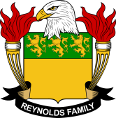 Coat of arms used by the Reynolds family in the United States of America