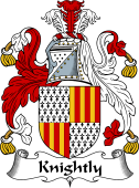 English Coat of Arms for the family Knightly or Knightley