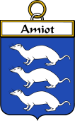 French Coat of Arms Badge for Amiot