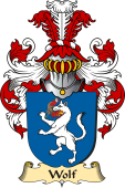 v.23 Coat of Family Arms from Germany for Wolf