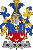 Irish Coat of Arms for McLoughlin or Loughlin