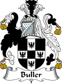 English Coat of Arms for the family Buller