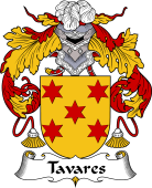 Portuguese Coat of Arms for Tavares