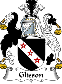 English Coat of Arms for the family Glisson