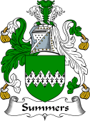 English Coat of Arms for the family Somers or Summers