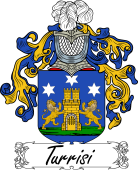 Araldica Italiana Coat of arms used by the Italian family Turrisi