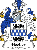 English Coat of Arms for the family Hooker
