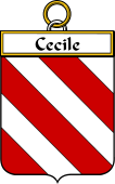 French Coat of Arms Badge for Cecile