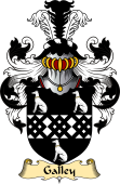 English Coat of Arms (v.23) for the family Gallay or Galley