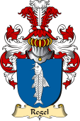 v.23 Coat of Family Arms from Germany for Regel