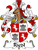 German Wappen Coat of Arms for Riedl