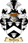 English Coat of Arms (v.23) for the family Norbury or Norbery