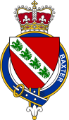 British Garter Coat of Arms for Baxter (England)