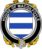 Irish Coat of Arms Badge for the MACGILFOYLE family