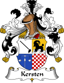 German Wappen Coat of Arms for Kersten