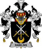 Irish Family Coat of Arms (v.25b) Rawlins
