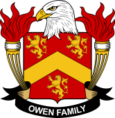 Coat of arms used by the Owen family in the United States of America