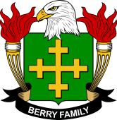 Coat of arms used by the Berry family in the United States of America