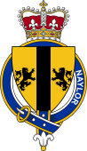 British Garter Coat of Arms for Naylor (England)