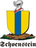 German shield on a mount for Schoenstein