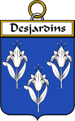 French Coat of Arms Badge for Desjardins