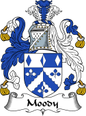 English Coat of Arms for the family Moody