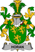 Irish Coat of Arms for Horan or O'Horan