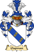 English Coat of Arms (v.23) for the family Clapman