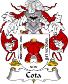 Portuguese Coat of Arms for Cota or Cotta