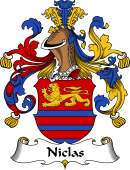 German Wappen Coat of Arms for Niclas