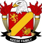 Coat of arms used by the Keese family in the United States of America