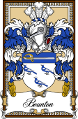 Scottish Coat of Arms Bookplate for Bounton