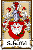 German Coat of Arms Wappen Bookplate  for Scheffel