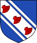 English Family Shield for Romney or Rumney