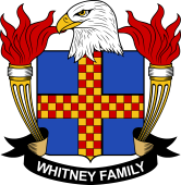 Coat of arms used by the Whitney family in the United States of America