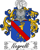Araldica Italiana Coat of arms used by the Italian family Negrelli