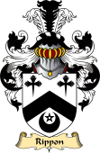 English Coat of Arms (v.23) for the family Rippon