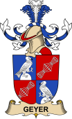 Republic of Austria Coat of Arms for Geyer (d'Edelbach)