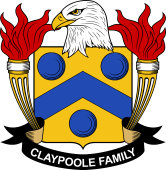 Coat of arms used by the Claypoole family in the United States of America