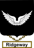English Coat of Arms Shield Badge for Ridgeway
