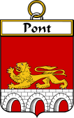 French Coat of Arms Badge for Pont (du)