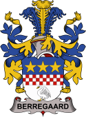 Coat of arms used by the Danish family Berregaard