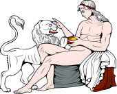 Gods and Goddesses Clipart image: The Sacred Lion